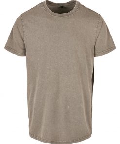 Build Your Brand  -  Acid washed round neck tee
